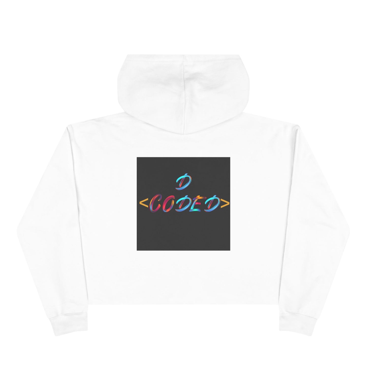 Code World Cropped Hoodie