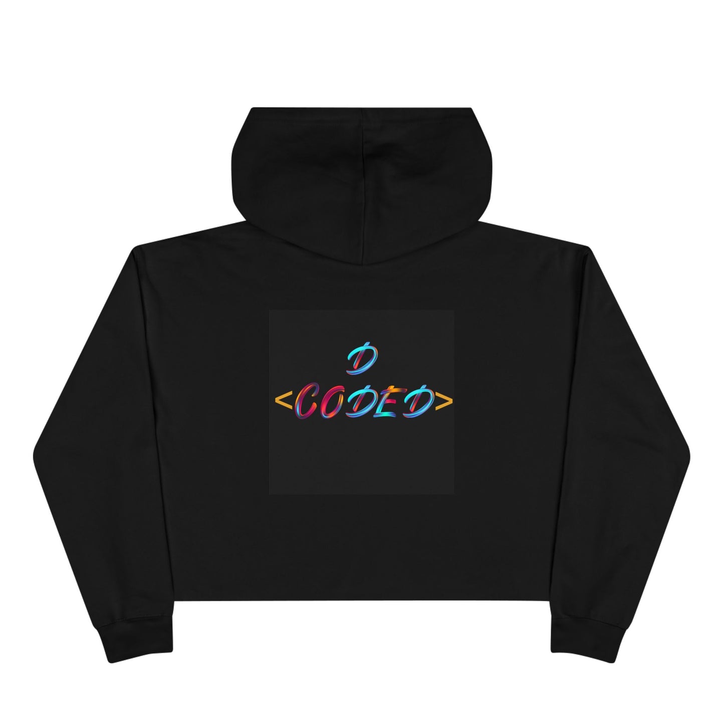 Code World Cropped Hoodie