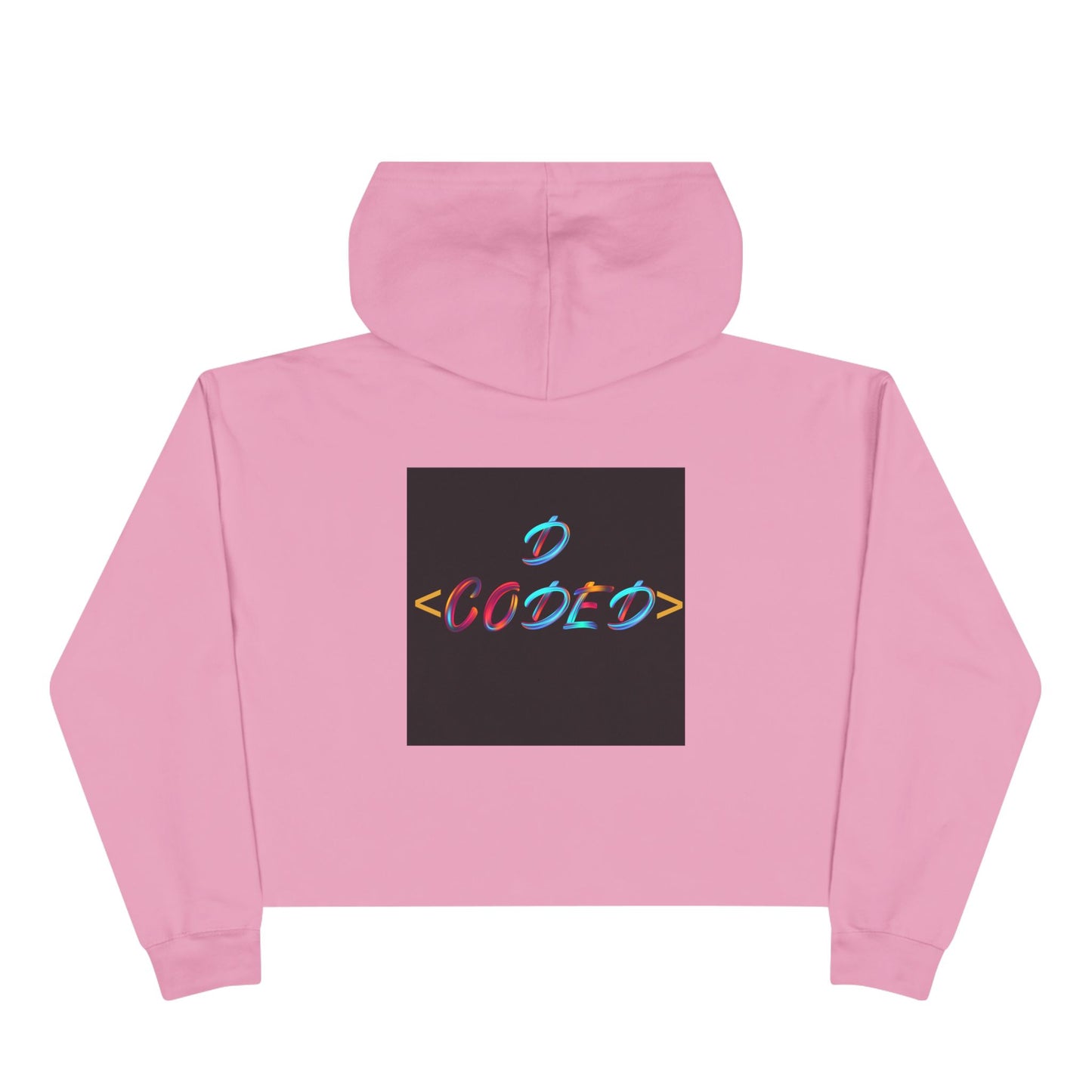 Code World Cropped Hoodie