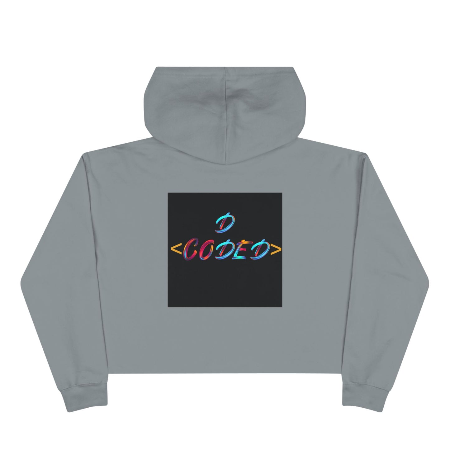 Code World Cropped Hoodie