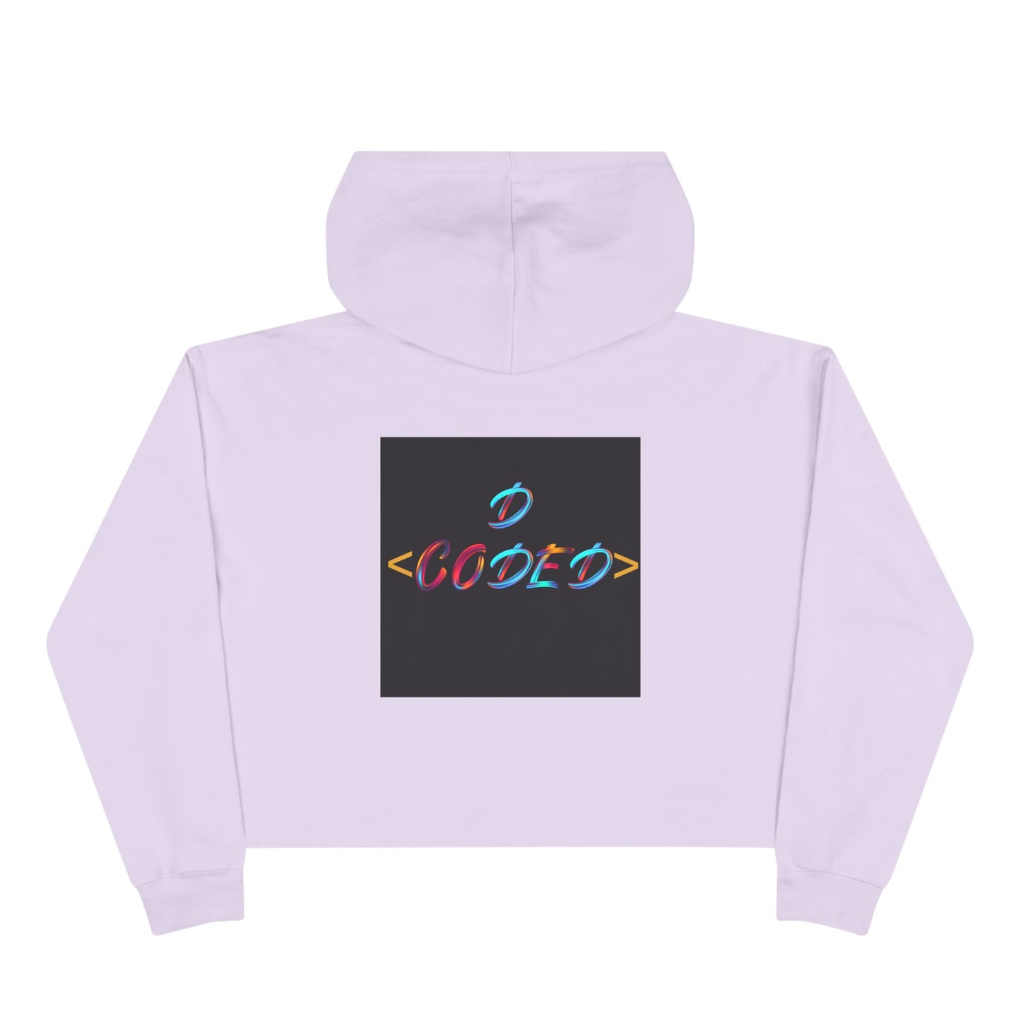 Code World Cropped Hoodie